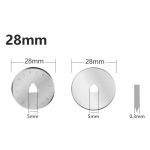 100Pcs 28mm Rotary Cutter Round Knife 28mm * 5mm * 0.3mm