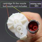 100pcs 10:1 Glue Tube 75ml Empty Cartridge Two-Component Cartridges