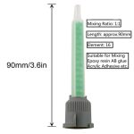 500 Pieces Mixing Nozzle Tips Tube Mixer Adhesive Gun Applicatior for 50ml/1.7oz(1:1Ratio)