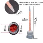 2000 Piece 10:1 Round Static Mixing Nozzle