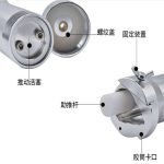 3Pcs 50ml 10:1 Two Component Pneumatic Caulking Gun Air Glue Gun