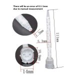 500pcs Static Mixing Nozzles Adhesive Mixer 1:1 Mixed Tube