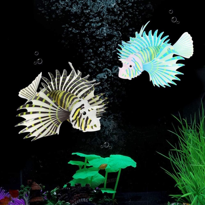 Simple Fake Fish 10 Set Colorful Fake Fish Artificial Fish Glowing Fish Glowing Effect ...