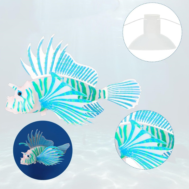Simple Fake Fish 10 Set Colorful Fake Fish Artificial Fish Glowing Fish Glowing Effect ...