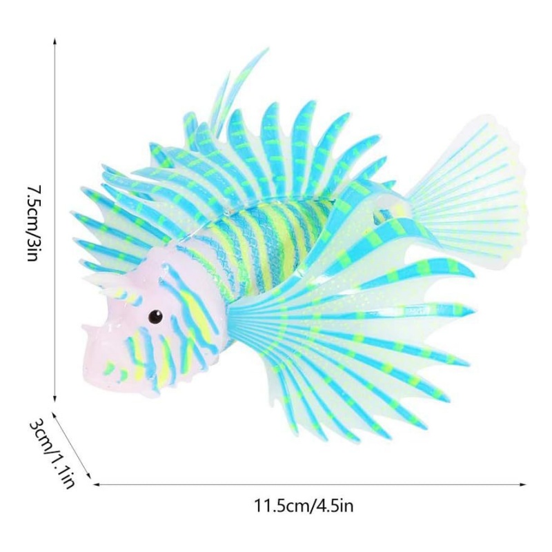 Simple Fake Fish 10 Set Colorful Fake Fish Artificial Fish Glowing Fish Glowing Effect ...
