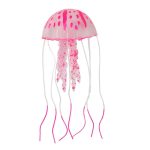 50 Pack Jellyfish Aquarium Decorations Silicone Fish Tank Ornaments Colorful Decor Glows in Blacklight