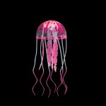 50 Pack Jellyfish Aquarium Decorations Silicone Fish Tank Ornaments Colorful Decor Glows in Blacklight
