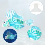 10 Set Colorful Fake Fish Artificial Fish Glowing Fish Glowing Effect Aquarium