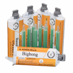 40pcs 50ml  Epoxy Glue H-A9006 Black Curing Time 5 Minutes Mixing Nozzles Static Mixer