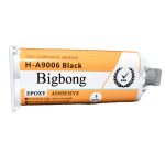 40pcs 50ml  Epoxy Glue H-A9006 Black Curing Time 5 Minutes Mixing Nozzles Static Mixer