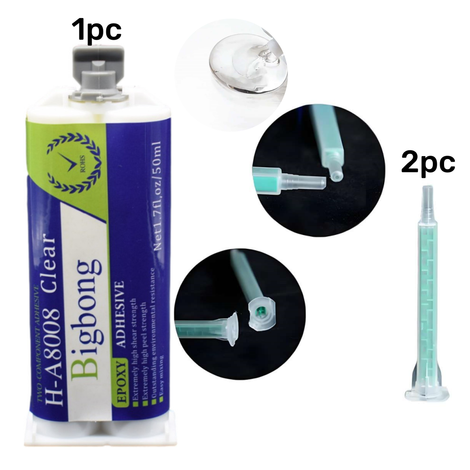 1pc 50ml Epoxy Adhesive H-A8008 Clear and 2pcs ...
