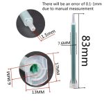 1pc 50ml Epoxy Adhesive Black H-A8009 and 2pcs Static Mixer
